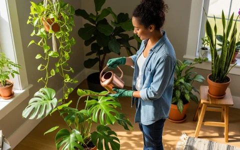 watering indoor plants - how to keep houseplants healthy