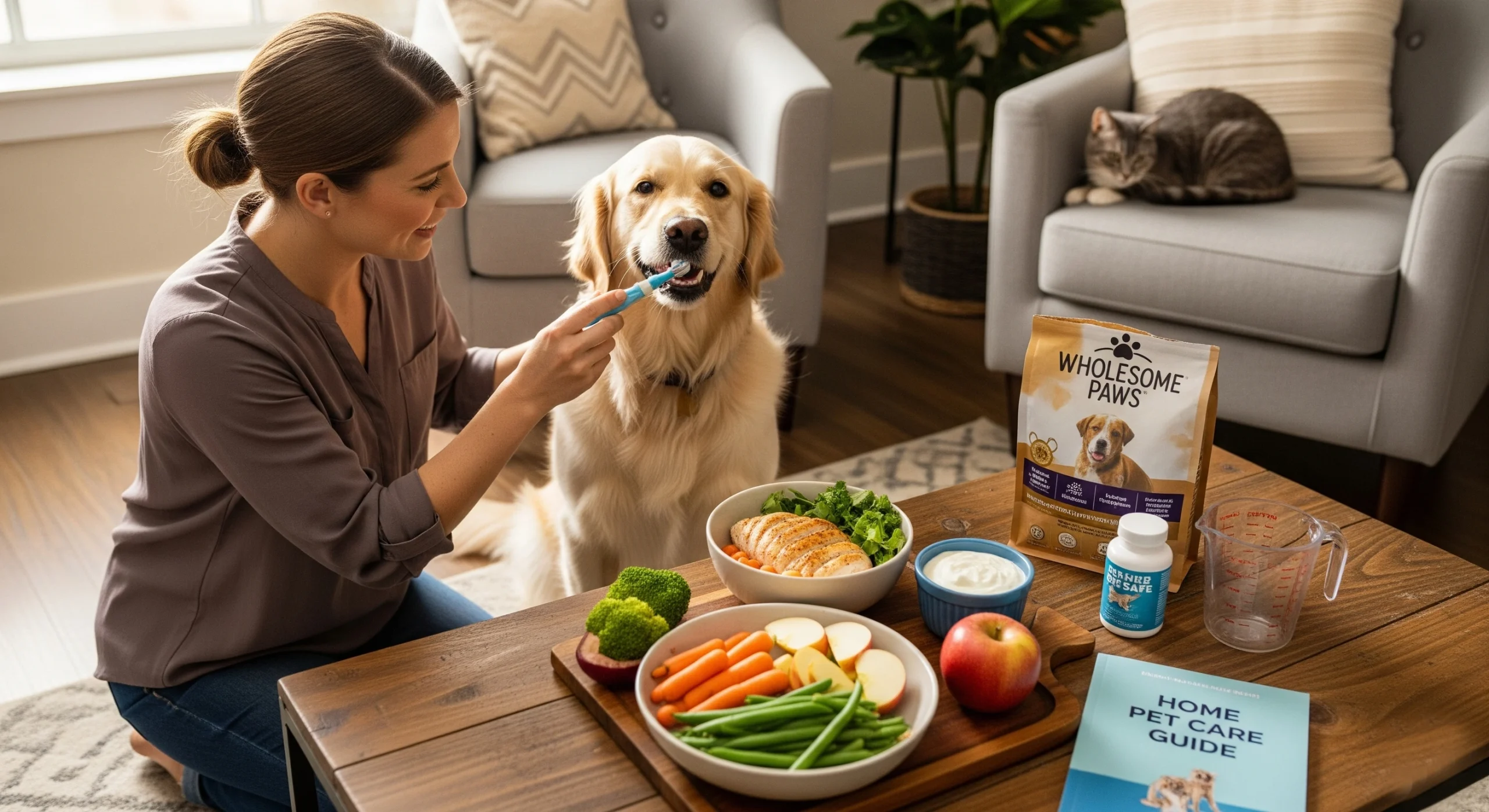 pet health care at home with proper nutrition