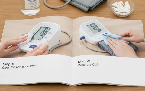 home medical device maintenance guide - cleaning digital blood pressure monitor