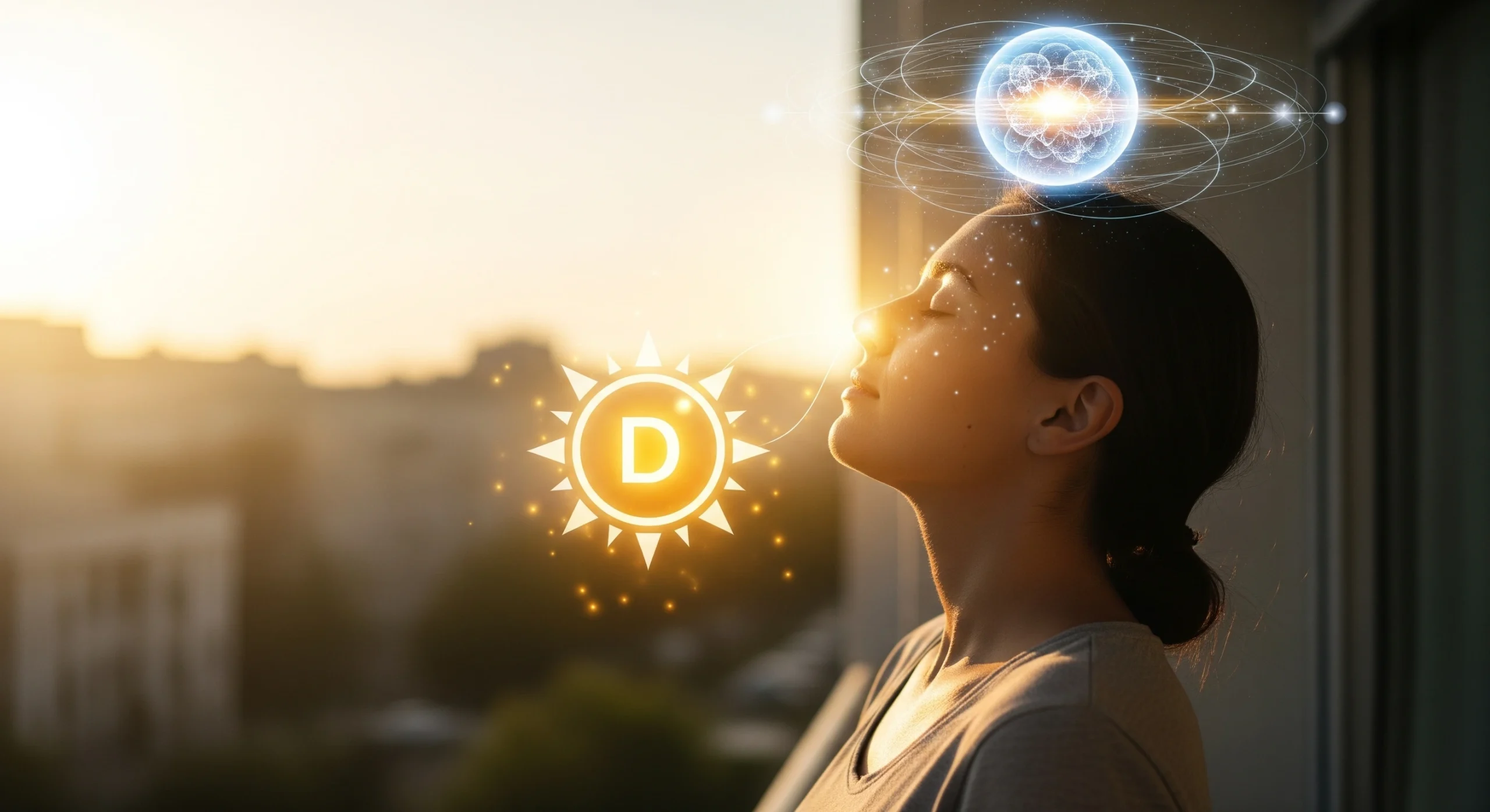 morning sunlight boosting mental health and vitamin D